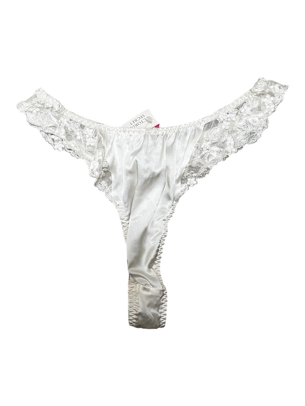 Victoria’s Secret 100% Silk NWT Ivory Lace Panties Size Large